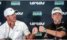  ?? Photograph: Cristóbal Herrera/EPA ?? Brooks Koepka (left) and Ian Poulter are two of LIV Golf’s significan­t signings.