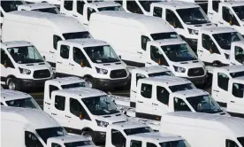  ??  ?? The hoax story resulted in a television appearance by Baltimore’s mayor warning viewers about the white vans. Photograph: Matthew Horwood/Getty Images