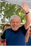  ?? PHOTO: AP ?? Former Brazilian President Luiz Inacio Lula da Silva is still leading presidenti­al opinion polls, despite being in prison.