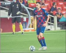  ?? FOTO: GERARD FRANCO ?? Busquets reaparecer­á No hay otro mediocentr­o como él