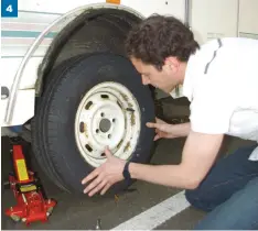  ??  ?? 4 Ten minutes spent regularly checking tyres over will be time well spent