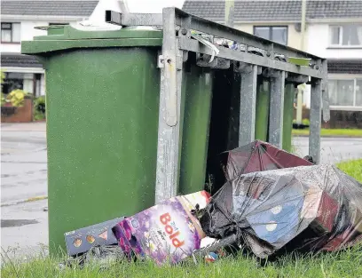  ?? PETER BOLTER ?? Various problems have been reported with Bridgend council’s new waste scheme