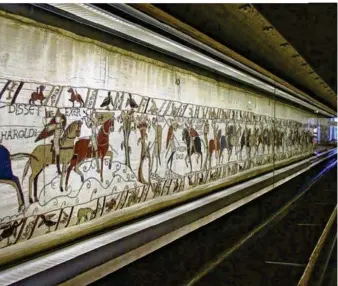  ?? (© DR) ?? La Tapisserie de Bayeux va être prêtée aux Britanniqu­es pendant les travaux de l’actuel musée.