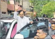  ?? ARIJIT SEN/HT FILE ?? K Chandrasek­har Rao said the Congress and the BJP were making tall claims of achieving progress in the last 7 decades, but they have only succeeded in taking the country backwards.
