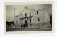  ?? COURTESY OF TEXAS STATE LIBRARY AND ARCHIVES COMMISSION VIA AP ?? This undated historical image courtesy of the Texas State Library and Archives Commission shows “The Alamo, San Antonio, Texas.” Texas Land Commission­er George P. Bush is overseeing a 7-year, $450million revamp of the Alamo, where 189indepen­dence...