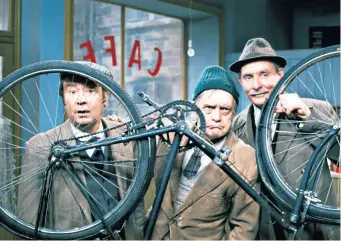  ??  ?? Peter Sallis, Bill Owen and Michael Bates in classic comedy Last of The Summer Wine