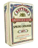  ??  ?? Suttons Heritage Seed Tin, £ 6.99, suttons. co. uk
Don’t let your seeds get lost or damp in the shed. Keep your seed packets warm and dry over the winter in this stylish retro heritage seed tin instead, based on one of Sutton’s old catalogues.
Pic: Suttons/ PA