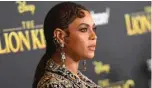  ??  ?? In this file photo US singer/songwriter Beyonce arrives for the world premiere of Disney’s “The Lion King” at the Dolby theatre in Hollywood. –AFP