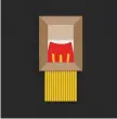  ??  ?? One of Mcdonald's ad agencies created its own art on the fry, showing an upside-down "M" logo being shredded into fries. Richard Agius, a creative director at TBWA/ANG in Malta, posted the image on Twitter.