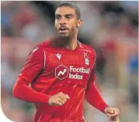  ??  ?? Forest’s Lewis Grabban