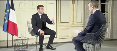  ?? (Photo Twitter) ?? « Nous sommes en présence d’une campagne intense contre la France », a martelé Emmanuel Macron.