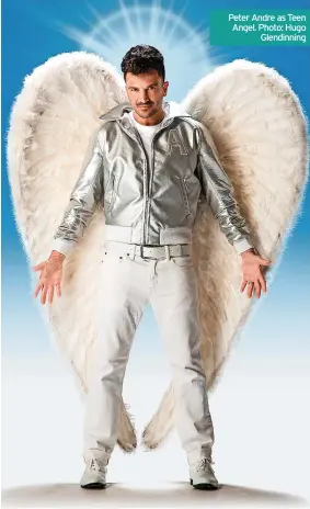  ??  ?? Peter Andre as Teen Angel. Photo: Hugo Glendinnin­g