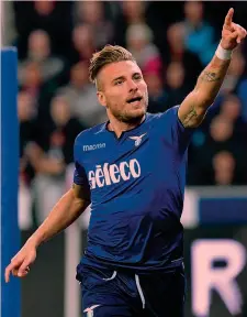  ?? AP ?? Ciro Immobile, 28 anni. Ha segnato finora 39 gol stagionali