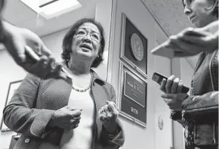  ?? Katherine Frey / Washington Post ?? Democratic Sen. Mazie Hirono’s tale is heartfelt when she speaks of her mother’s example, more guarded in relating her political career.