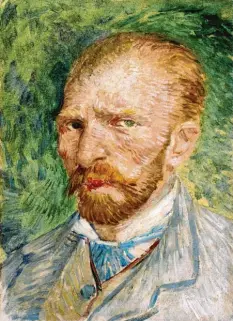  ?? Foto: Indien van Toepassing, Städel, dpa ?? Auge in Auge mit dem Genie ab 23. Oktober 2019 in Frankfurt: Vincent van Gogh in einem Selbstport­rät aus dem Jahr 1887. Er malte es drei Jahre vor seinem Tod.