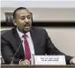  ?? MULUGETA AYENE AP ?? Ethiopian Prime Minister Abiy Ahmed