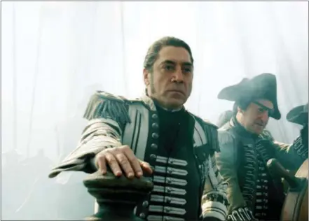  ?? PHOTO BY DISNEY VIA AP ?? In this image released by Disney, Javier Bardem portrays Captain Salazar in a scene from “Pirates of the Caribbean: Dead Men Tell No Tales.”