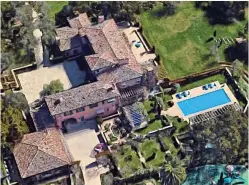  ??  ?? OPULENT: The Sussexes paid £11 million for their California­n home