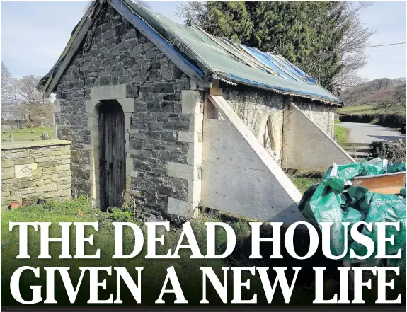  ?? NATIONAL LOTTERY ?? The Dead House at St Cynog’s medieval church, Boughrood, has been saved from ruin after being awarded a grant from the National Lottery