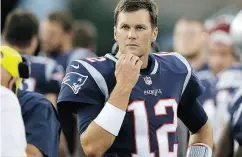  ?? CHARLES KRUPA / THE ASSOCIATED PRESS ?? Tom Brady’s New England Patriots have won the past five regular season matchups against the Indianapol­is Colts.