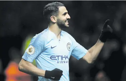  ?? Picture: Getty Images ?? STAR MAN. Manchester City’s Riyad Mahrez was in fine form for his team in their 2-1 win over Watford in the English Premier League at Vicarage Road on Tuesday.