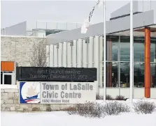  ?? NICK BRANCACCIO ?? LaSalle’s $13.8 million civic centre opened in August 2014 but it remains at the centre of a tangled web of legal disputes.