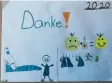  ??  ?? Lisa, 9, aus Friesenrie­d hat bereits dieses Danke-Bild an uns geschickt.