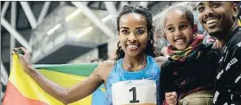  ?? XAVIER CERVERA ?? Genzebe Dibaba, ayer en la reunión de Sabadell