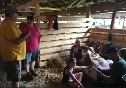  ?? CHARLES PRITCHARD - ONEIDA DAILY DISPATCH ?? People attend the Madison County Fair on Thursday, July 11, 2019.