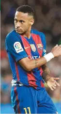  ??  ?? Neymar representa o Barcelona