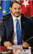  ?? Foto: Lefteris Pitarakis, dpa ?? Berat Albayrak Finanzmini­ster. ist seit einem Jahr