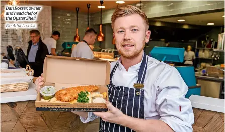  ?? Pic: Artur Lesniak ?? Dan Rosser, owner and head chef of the Oyster Shell