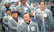  ?? YANG BO / FOR CHINA DAILY ?? Xia Shuqin, a survivor of the Nanjing Massacre, attends the ceremony at the memorial hall to honor victims of the atrocity in Nanjing, Jiangsu province, on Tuesday.