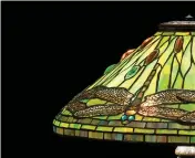  ??  ?? Dragonfly Lamp, ca. 1906, Tiffany Studios, designed by Clara Driscoll. LAAM Museum purchase, 2017.15