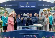  ?? Supplied photo ?? The Dubai Duty Free returns to the Ascot Racecourse in the UK as title sponsor of the world’s premier internatio­nal jockeys’ competitio­n for the 13th year. —