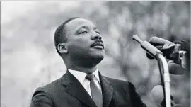  ?? Stephen F. Somerstein Getty Images ?? MARTIN LUTHER KING JR. was honored with a federal holiday in 1983. Arkansas state workers could initially choose to observe either his birthday or Lee’s.
