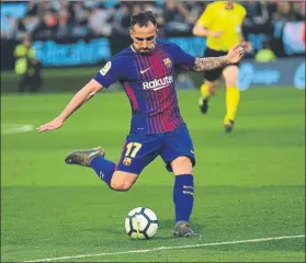  ?? FOTO: MANEL MONTILLA ?? Paco Alcácer, en el punto de mira de Southampto­n y Fenerbahce