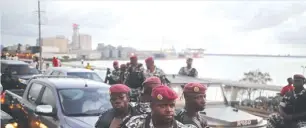  ??  ?? ABIDJAN: Ivory Coast troops provide security during an election rally of Ivory Coast incumbent President Alassane Ouattara in Abidjan, Ivory Coast. Some unidentifi­ed soldiers have launched mutinies in three cities across this West African country...