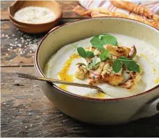  ?? Photo: Olha_Afanasieva ?? WINTER WARMER: This delicious and easy cauliflowe­r soup goes perfectly with a toastie.