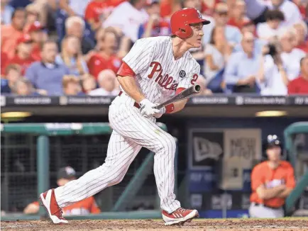  ?? BILL STREICHER/USA TODAY SPORTS ?? Second baseman Chase Utley excelled offensivel­y and defensivel­y, especially during his 13 years in Philadelph­ia when he won a World Series ring, was named to six All-Star teams and won four Silver Slugger awards.