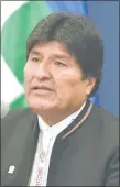  ??  ?? Evo Morales, presidente de Bolivia. (EFE)