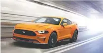  ??  ?? The 2018 Ford Mustang looks to carry on the trend of being the most popular sports car in the world.