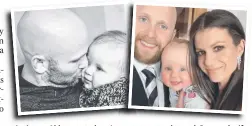  ??  ?? A picture Ablett posted on Instagram yesterday and Gary and wife Jordan with little Levi.