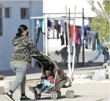  ?? LUIS TORRES /EL HERALDO DE JUÁREZ ?? Migrantes venezolano­s en Ciudad Juárez