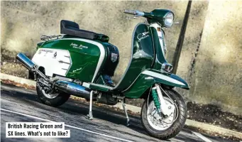  ??  ?? British Racing Green and SX lines. What’s not to like?