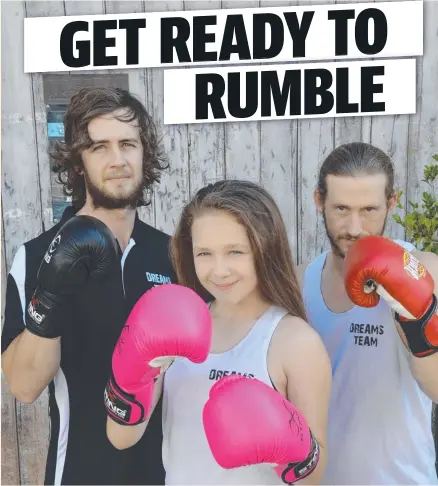  ?? LOCAL TALENT: Lachlan O'Shea, Tyler Shaw and Mark Snook are fighting at the Herbert River Hotel. Picture: MICHAEL THOMPSON ??