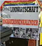  ?? ?? Auch die jüngsten Bauernprot­este wurden thematisie­rt.