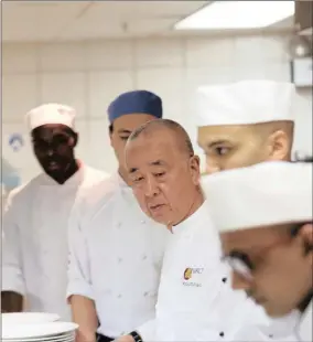  ??  ?? Chef Nobu Matsuhisa during a visit to the Cape Town restaurant.