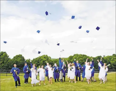  ?? Glenholme School / Contribute­d photo ?? Glenholme School’s Class of 2018 celebrates its graduation.