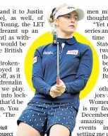  ??  ?? Cut it fine: Charley Hull has a busy day in prospect